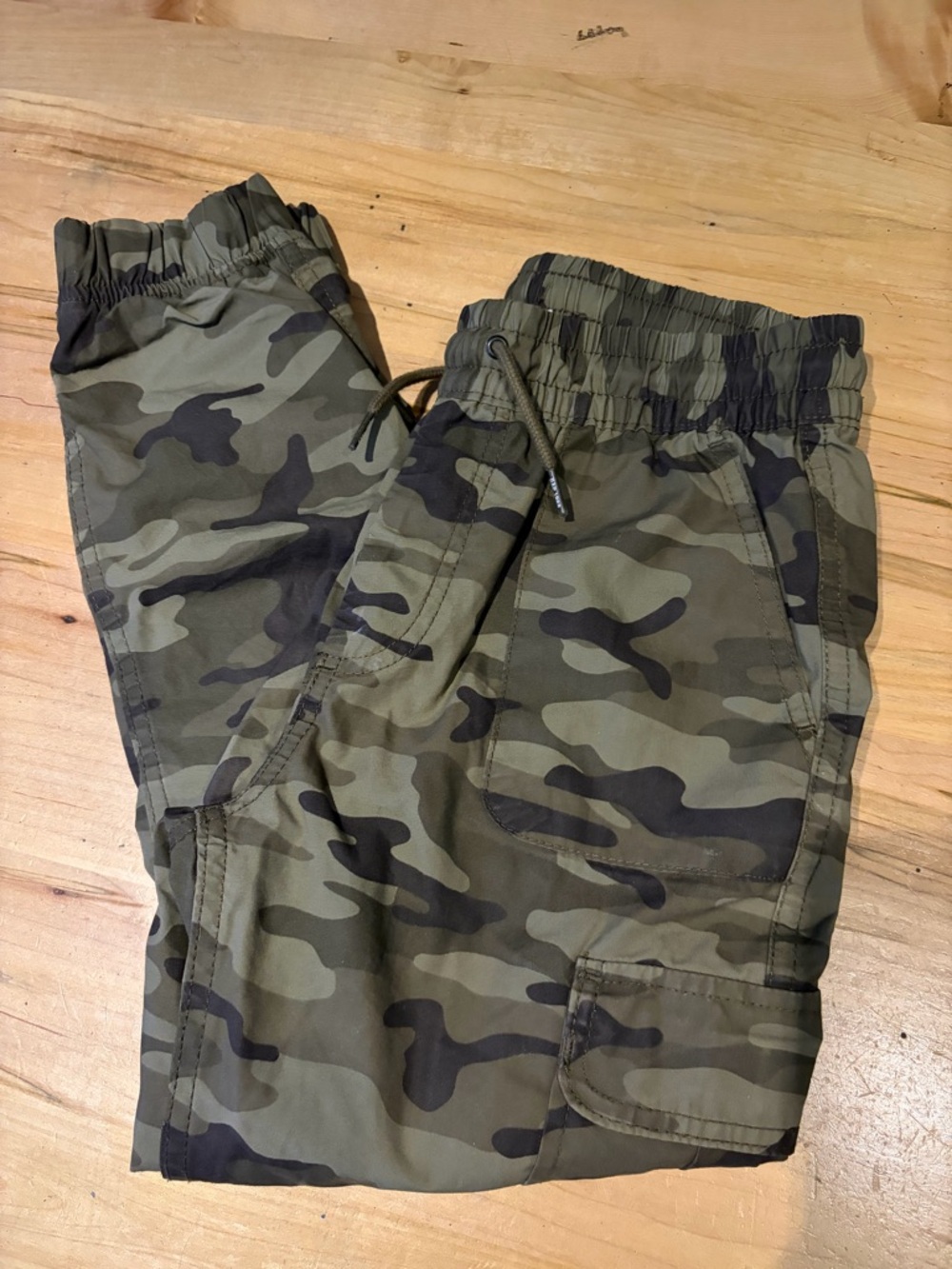 GAP Kids Camouflage Elastic Waist Lined Pants SZ Large